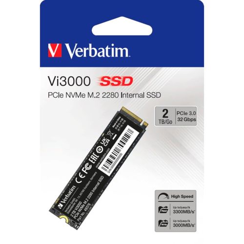 Verbatim Vi3000 M.2 SSD      2TB PCIe NVMe                  49376 (49376)