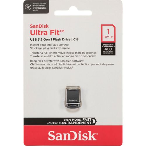 SanDisk Cruzer Ultra Fit     1TB USB 3.1         SDCZ430-1T00-G46 (SDCZ430-1T00-G46)