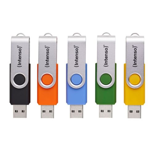 Intenso Office Line      5x 64GB USB Stick 3.2  Multipack x5 bunt (3543595)