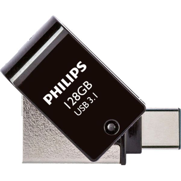Philips 2 in 1 OTG         128GB USB 3.1 + USB C Midnight Black (FM12DC152B/00)