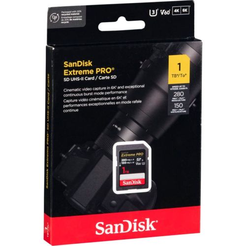SanDisk Extreme Pro SDXC     1TB UHS-II C10 U3 V60 (SDSDXEP-1T00-GN4IN)