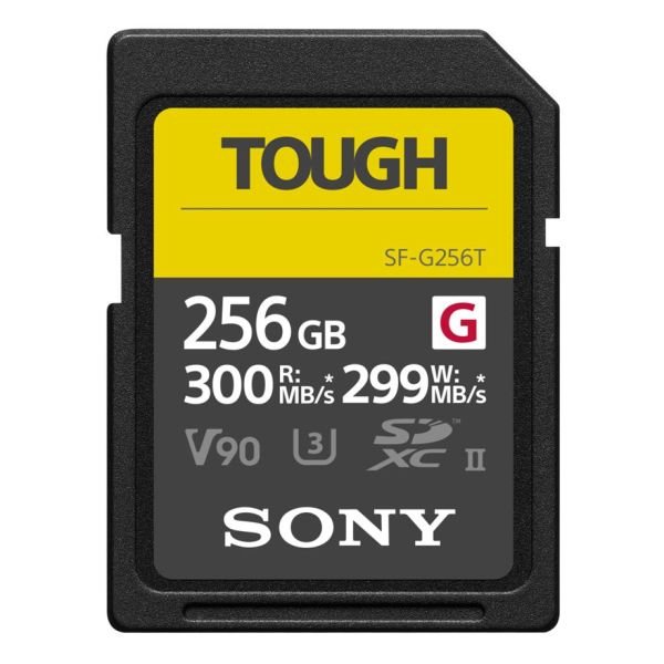 Sony SDXC G Tough series   256GB UHS-II Class 10 U3 V90 (SFG256T)