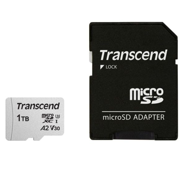 Transcend microSDXC 300S-A   1TB Class 10 UHS-I U3 V30 A2 (TS1TUSD300S-A)