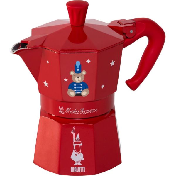 Bialetti Moka Express 3TZ rot Joyful Memories (0005315)