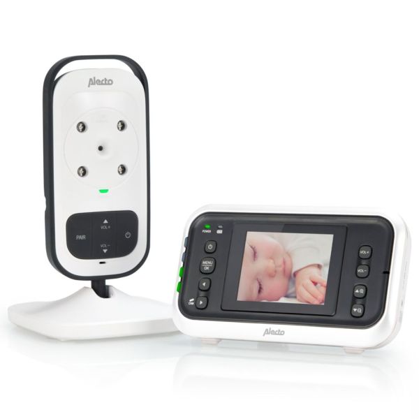Alecto Baby monitor w.camera and 2.4inch color display white/anth (DVM-75)