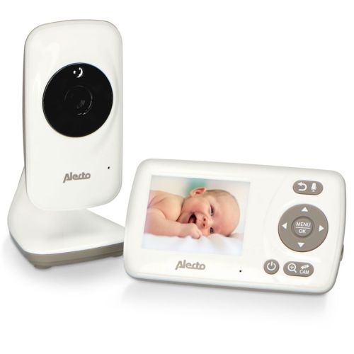 Alecto Baby monitor w. camera 2,4 Inch color disp. white/taupe (DVM-71)