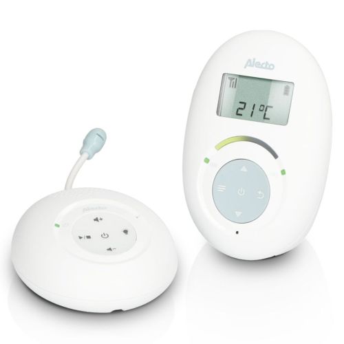 Alecto DECT Baby Monitor w.Full Eco Mode and diplay, white/blue (DBX120)