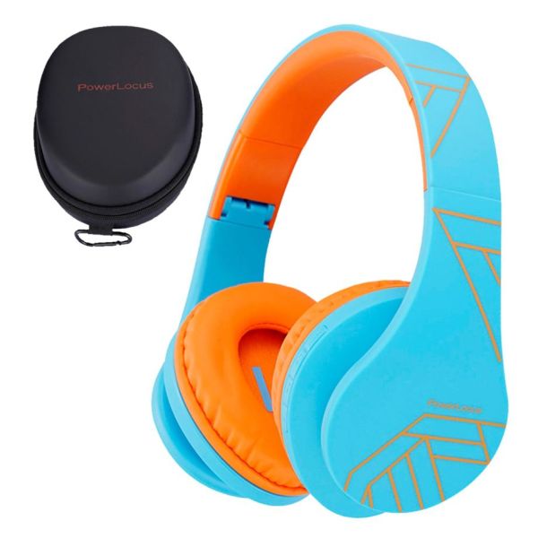 PowerLocus P2 Kids Headphones blue/orange (pwl-p2kids-blueo)
