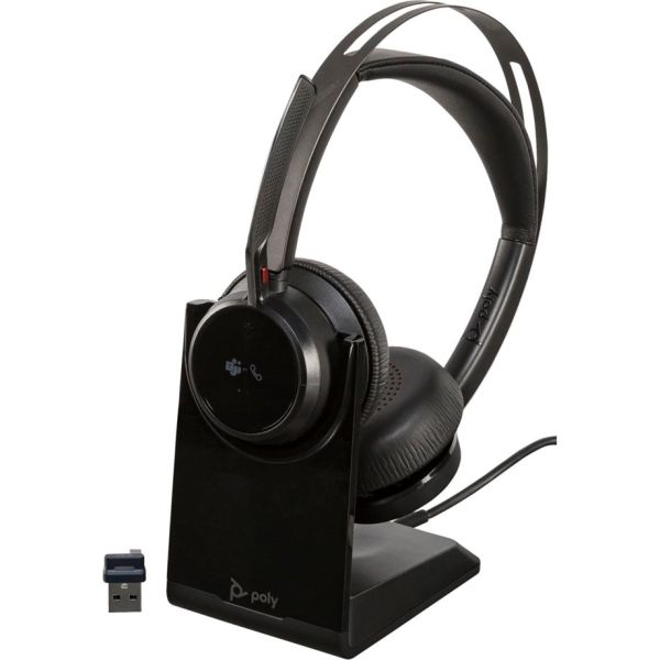 HP Poly Voyager Focus 2 UC Stereo w. Stand USB-C/A (9T9J5AA#AC3)
