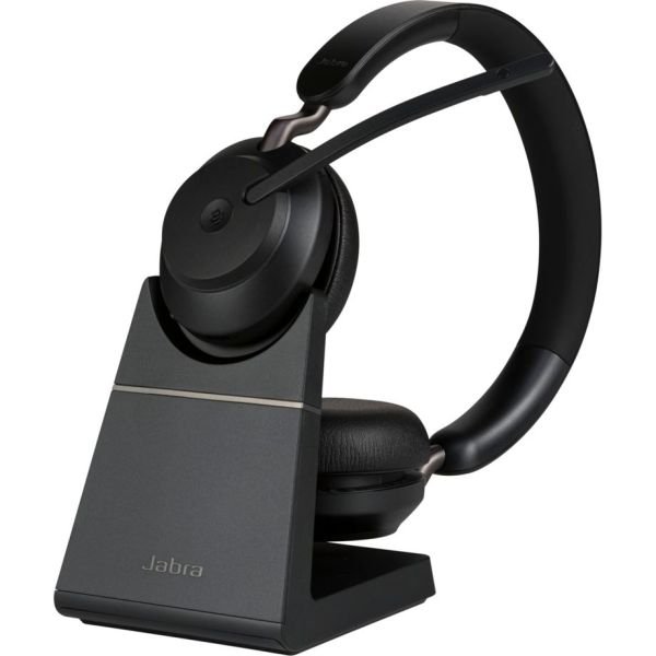 Jabra Evolve2 65 MS Stereo USB-A Headset black BT w.charging sta. (26599-999-989)