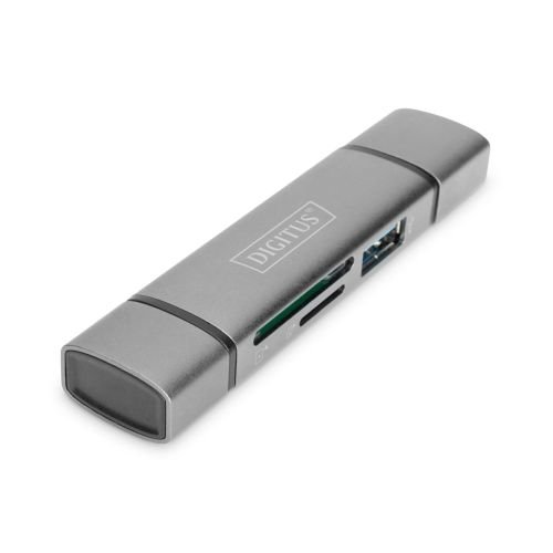 DIGITUS Combo Card Reader Hub USB-C  / USB 3.0 (DA-70886)