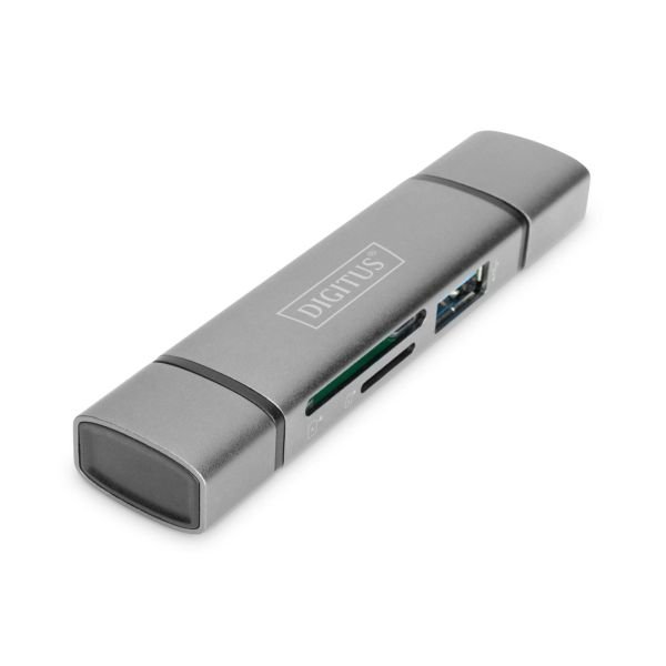 DIGITUS Combo Card Reader Hub USB-C  / USB 3.0 (DA-70886)