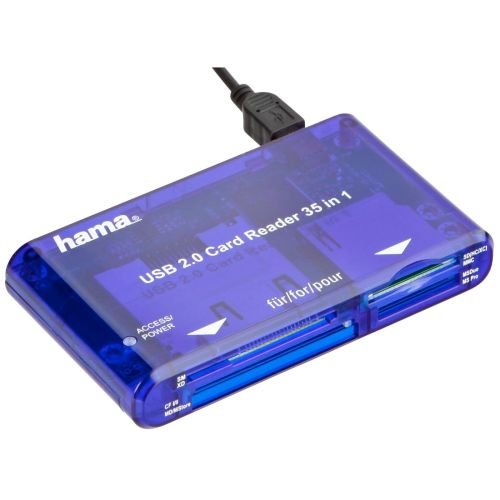 Hama USB 2.0 Multi Card Reader 35 in  1, blue             55348 (55348)