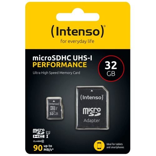 Intenso microSDHC           32GB Class 10 UHS-I U1 Performance (3424480)