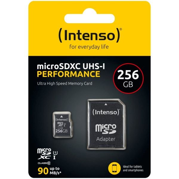 Intenso microSDXC          256GB Class 10 UHS-I U1 Performance (3424492)