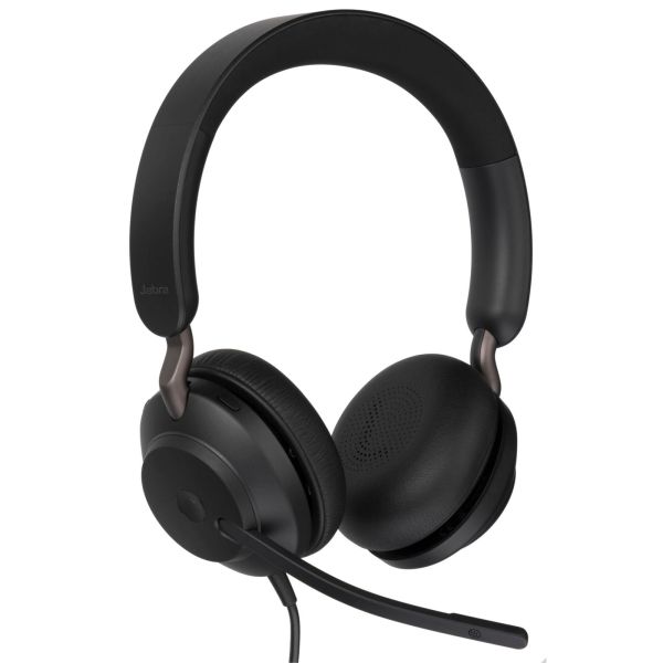 Jabra Evolve2 40 MS Stereo Headset black USB-A (24089-999-999)