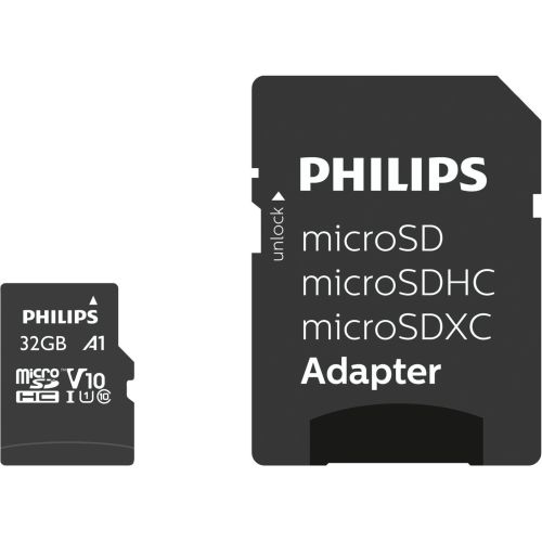 Philips MicroSDHC Card      32GB Class 10 UHS-I U1 incl. Adapter (FM32MP45B/00)