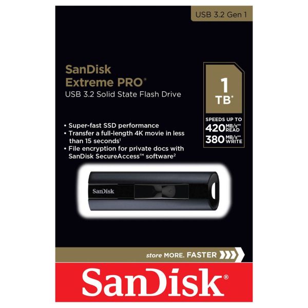 SanDisk Cruzer Extreme PRO   1TB USB 3.2         SDCZ880-1T00-G46 (SDCZ880-1T00-G46)
