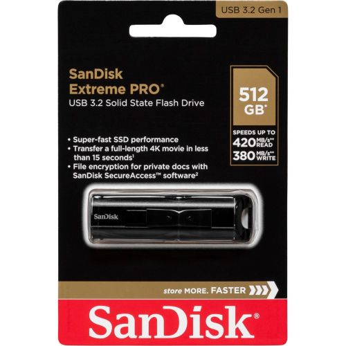 SanDisk Cruzer Extreme PRO 512GB USB 3.2         SDCZ880-512G-G46 (SDCZ880-512G-G46)
