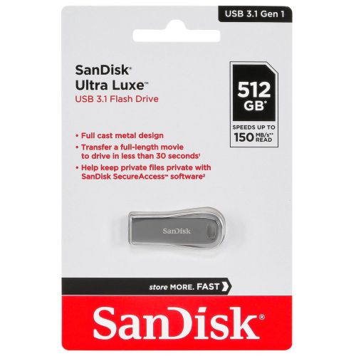 SanDisk Cruzer Ultra Luxe  512GB USB 3.1 150MB/s  SDCZ74-512G-G46 (SDCZ74-512G-G46)