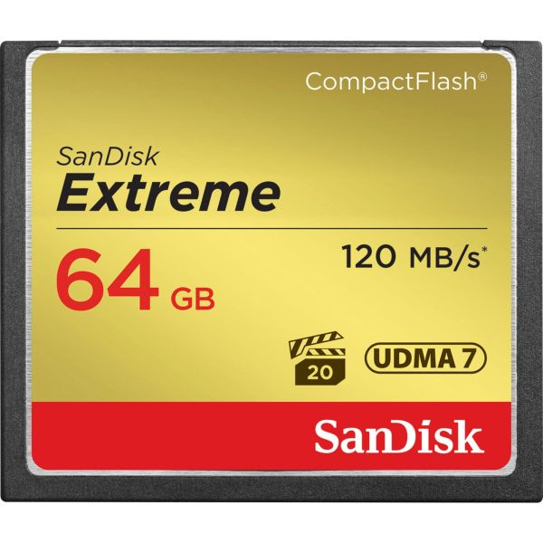 SanDisk Extreme CF          64GB 120MB/s UDMA7   SDCFXSB-064G-G46 (SDCFXSB-064G-G46)
