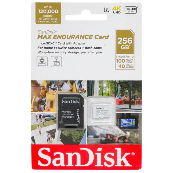 SanDisk Max Endurance      256GB microSDXC     SDSQQVR-256G-GN6IA (SDSQQVR-256G-GN6IA)