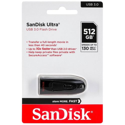 SanDisk Ultra USB 3.0      512GB up to 130MB/s    SDCZ48-512G-G46 (SDCZ48-512G-G46)