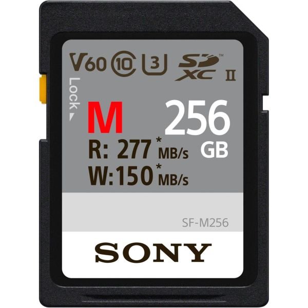 Sony SDXC M series         256GB UHS-II Class 10 U3 V60 (SFG2M)