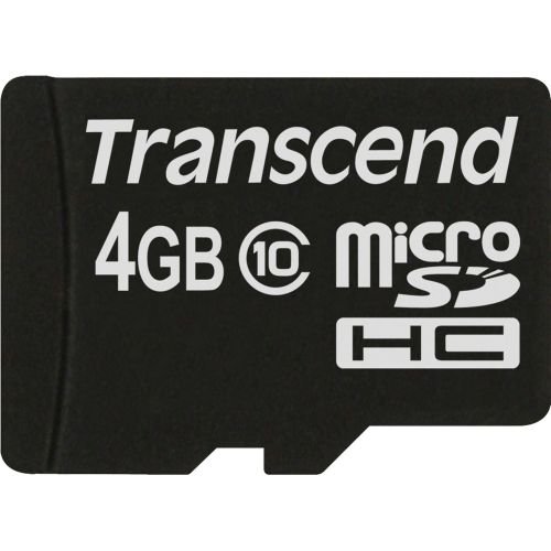 Transcend microSDHC          4GB Class 10 + SD-Adapter (TS4GUSDHC10)