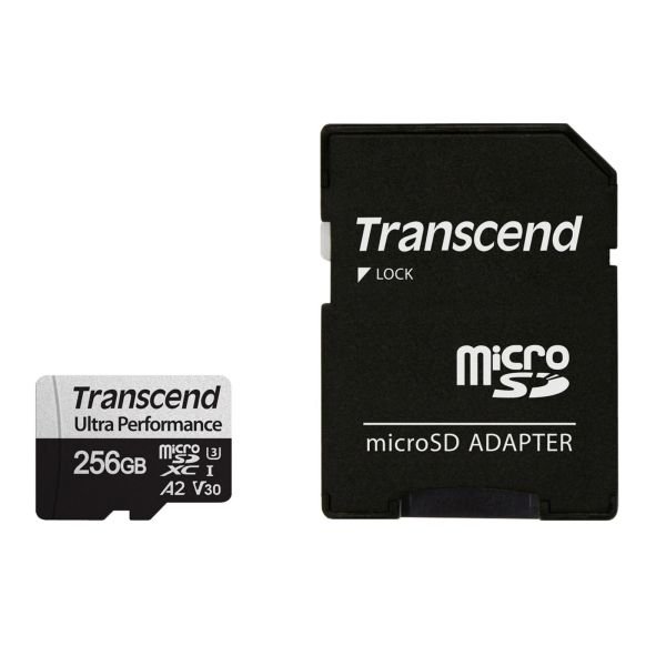Transcend microSDXC 340S   256GB Class 10 UHS-I U3 A2 (TS256GUSD340S)