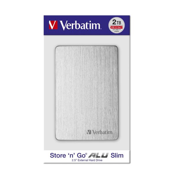 Verbatim Store n Go 2,5  ALU 2TB USB 3.2 Gen 1 Silver (53666)