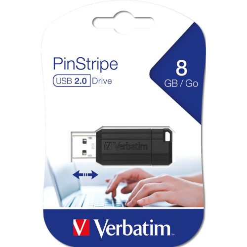 Verbatim Store n Go          8GB Pinstripe USB 2.0 black (49062)