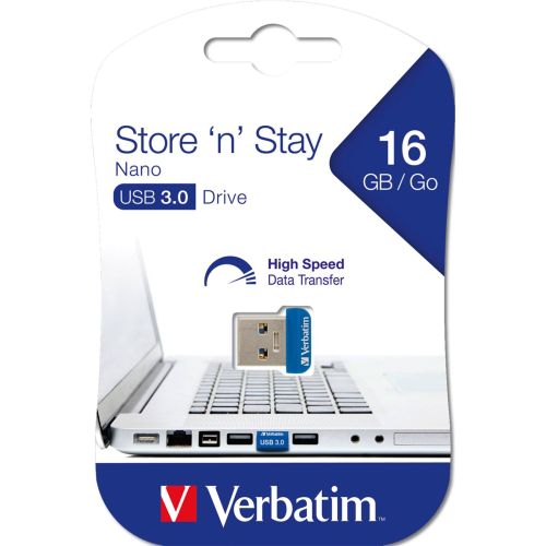 Verbatim Store n Stay Nano  16GB USB 3.0 (98709)