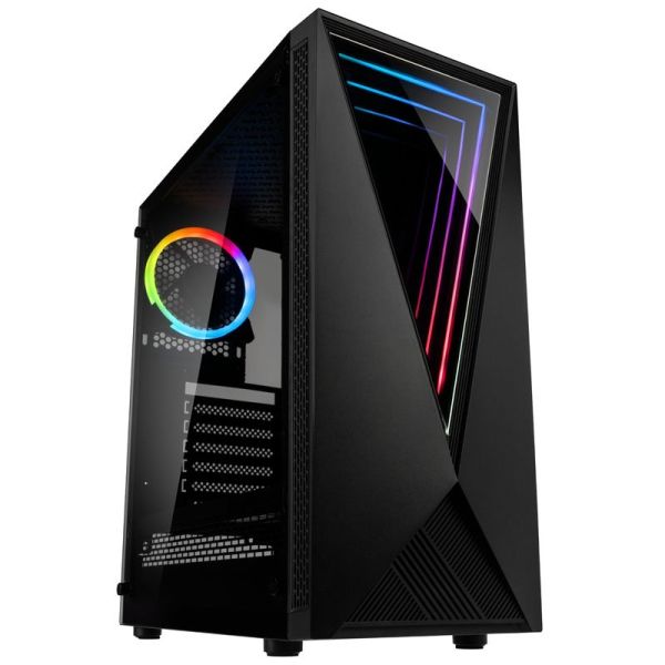 Kolink VOID RGB Midi-Tower - black - Tempered Glass Window (GEKL-063) Kolink VOID RGB Midi-Tower - black - Tempered Glass Window (GEKL-063)