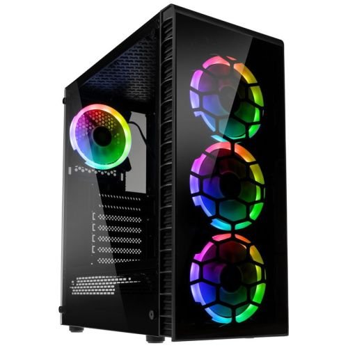 Kolink Observatory Lite RGB Midi-Tower - Tempered Glass - Black (GEKL-065)