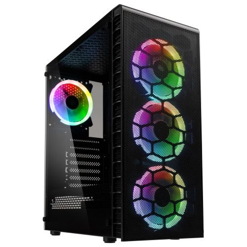 Kolink Observatory Lite Mesh RGB Mid-Tower - Tempered Glass - Black (GEKL-066)