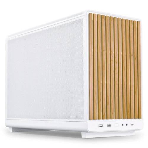 Lian Li DAN Case A3 Wood White - M-ATX All Mesh Steel-Fabric PC Case from Daniel Hansen (G99.A3W-WD.00)