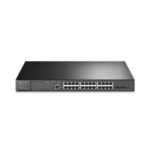 TP-LINK - JetStream 24-Port Gigabit and 4-Port 10GE SFP+ L2+ Managed Switch with 24-Port PoE+ (TL-SG3428XMP)