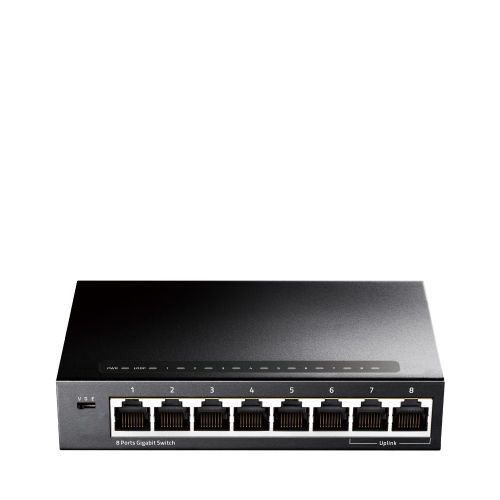 Cudy GS108 network switch Gigabit Ethernet (10/100/1000) Black (GS108)