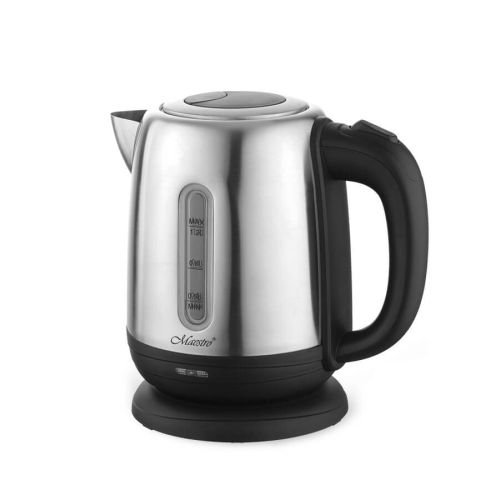 MAESTRO MR-027 electric kettle 1.2 L 1630 W Steel, Black (MR-027)