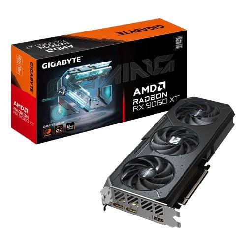 GIGABYTE Radeon RX 9060 XT GAMING OC 8G Graphics Card - 8GB GDDR6 (GV-R9060XTGAMING OC-8GD)