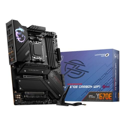 MSI MPG X670E CARBON WIFI motherboard AMD X670 Socket AM5 ATX (MPG X670E CARBON WIFI)