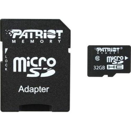 Patriot LX Series 32 GB microSDHC Black, UHS-I (U1), Class 10  (PSF32GMDC10)