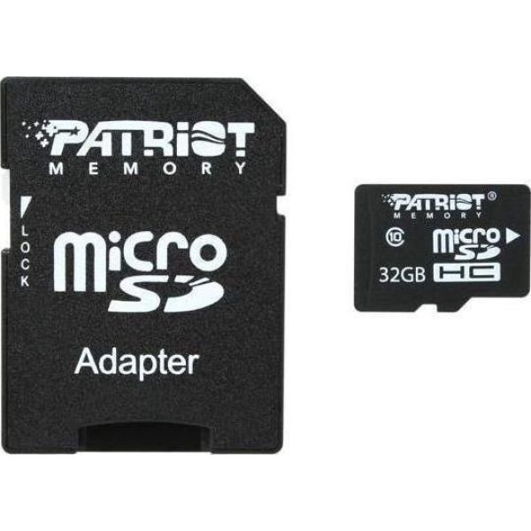 Patriot LX Series 32 GB microSDHC Black, UHS-I (U1), Class 10 (PSF32GMDC10) Patriot LX Series 32 GB microSDHC Black, UHS-I (U1), Class 10 (PSF32GMDC10)