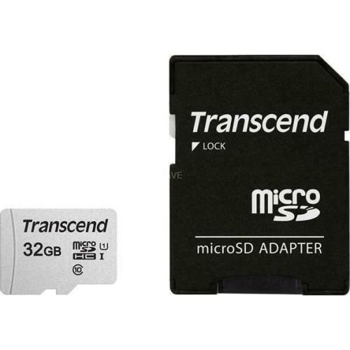 Transcend microSDHC Card 32 GB silver, Class 10, UHS-I U1 (TS32GUSD300S)