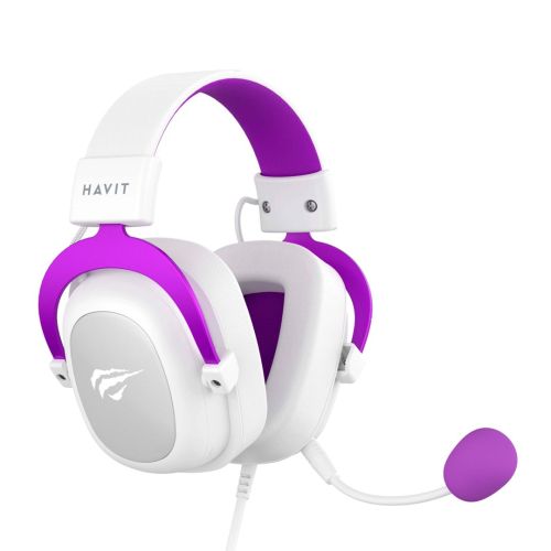 Havit H2002d - gaming headphones, white and purple (H2002d)
