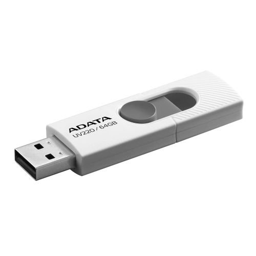 ADATA UV220 USB flash drive 64 GB USB Type-A 2.0 Gray, White (AUV220-64G-RWHGY)