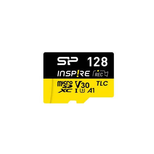 Memory card Silicon Power Inspire 128 GB MicroSDXC V30 UHS-I U3 A2 4K + adapter (SP128GBSTXLV3V1NSP) (SP128GBSTXLV3V1NSP)