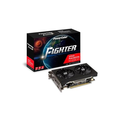 PowerColor Figh. AXRX 6500XT 4GBD6-DHV3 graphics card (AXRX 6500XT 4GBD6-DHV3)