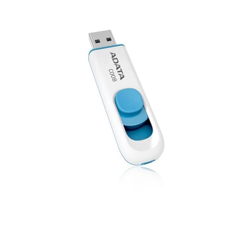 ADATA 64GB C008 USB flash drive USB Type-A 2.0 Blue, White (AC008-64G-RWE)